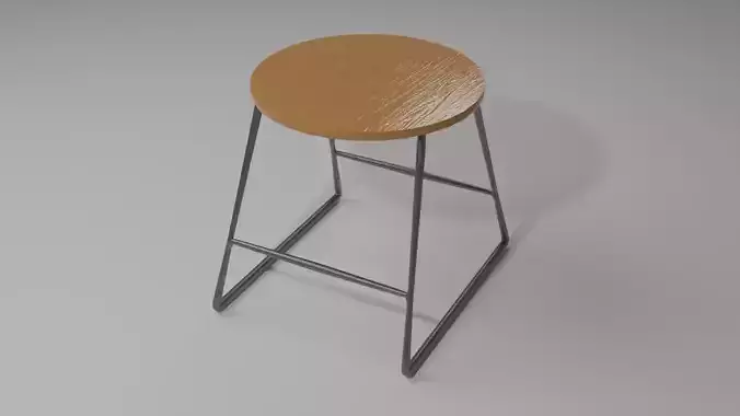 Modern stool 3D model
