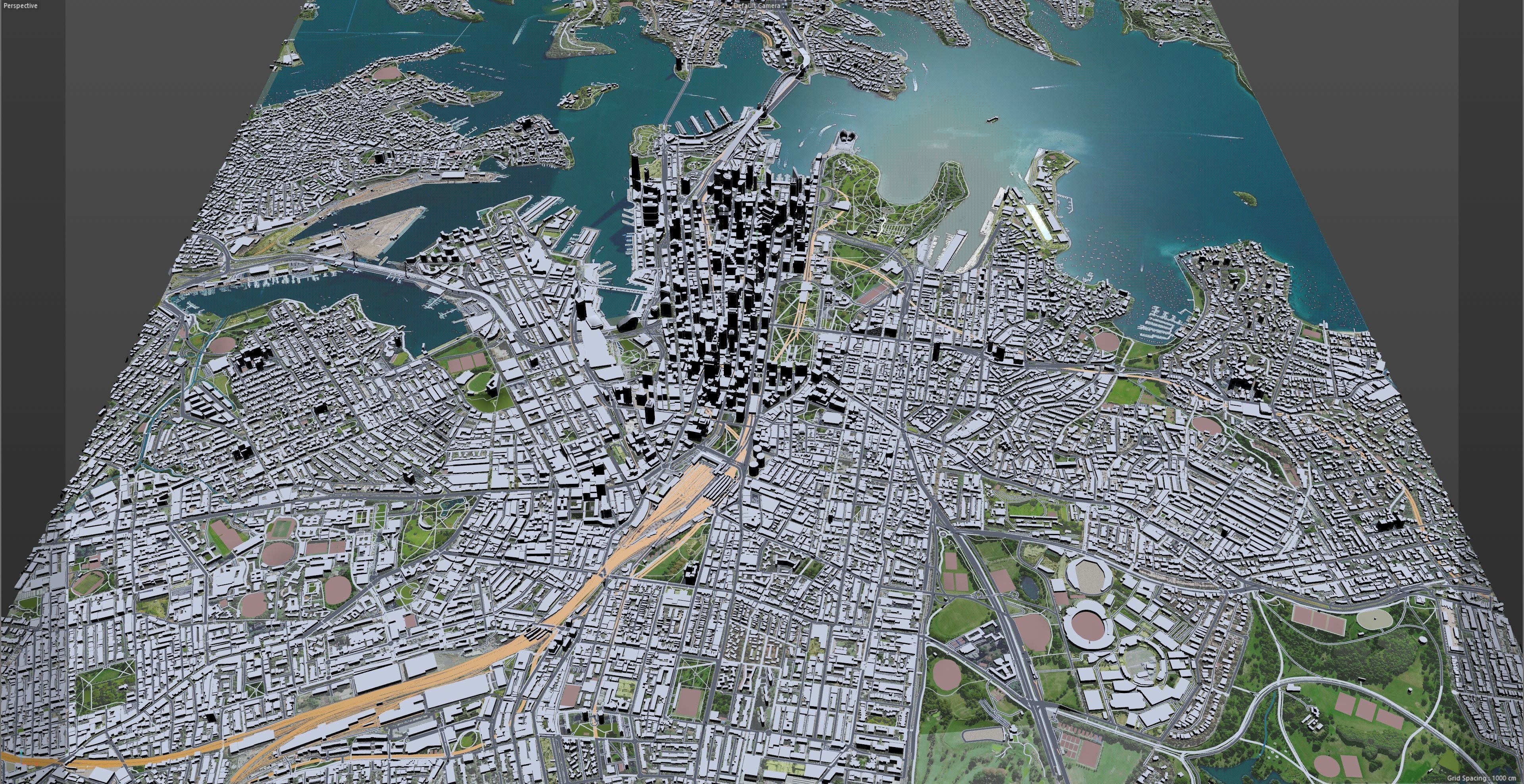 Sydney Downtown Australia Low-poly 3D model_9