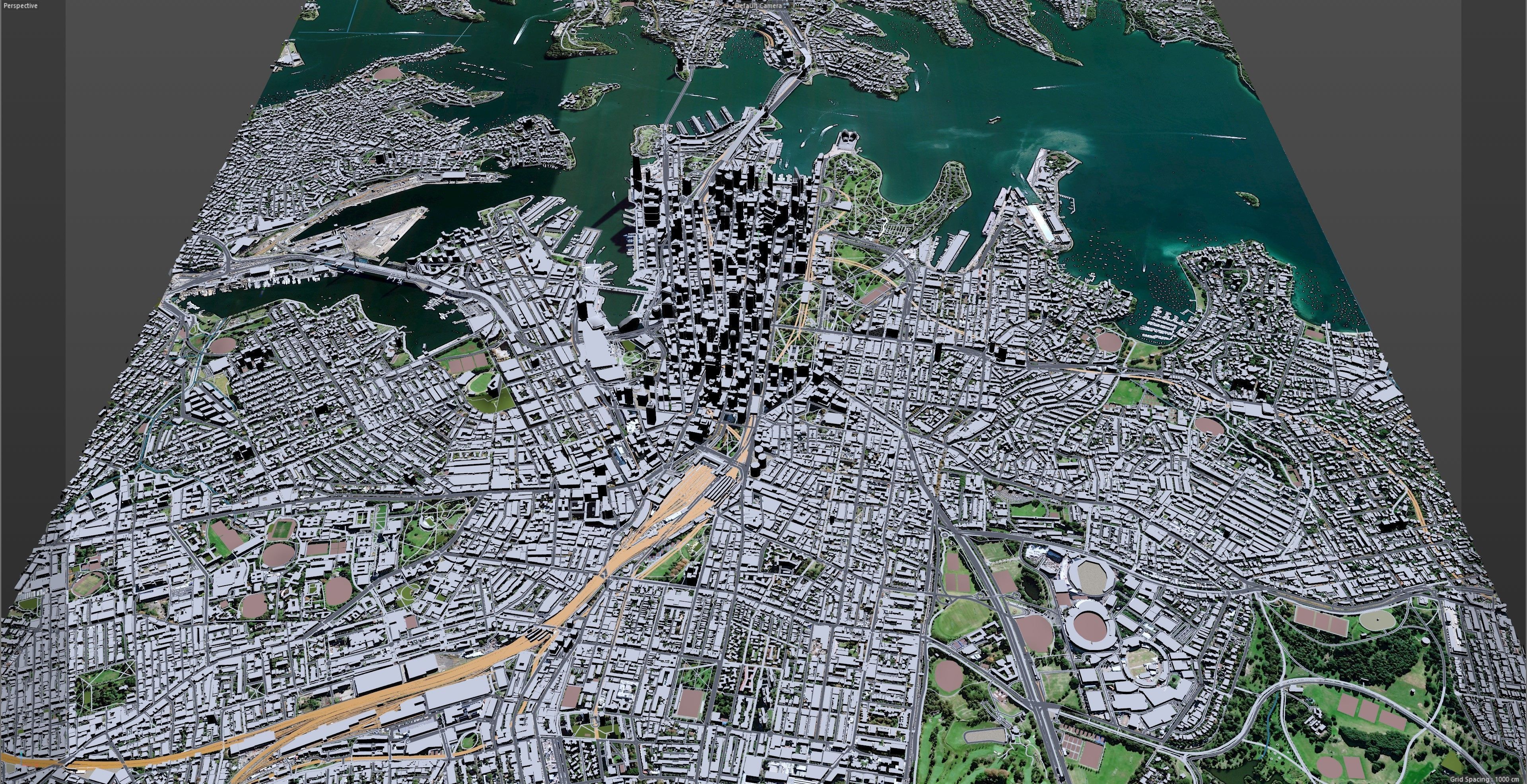 Sydney Downtown Australia Low-poly 3D model_8