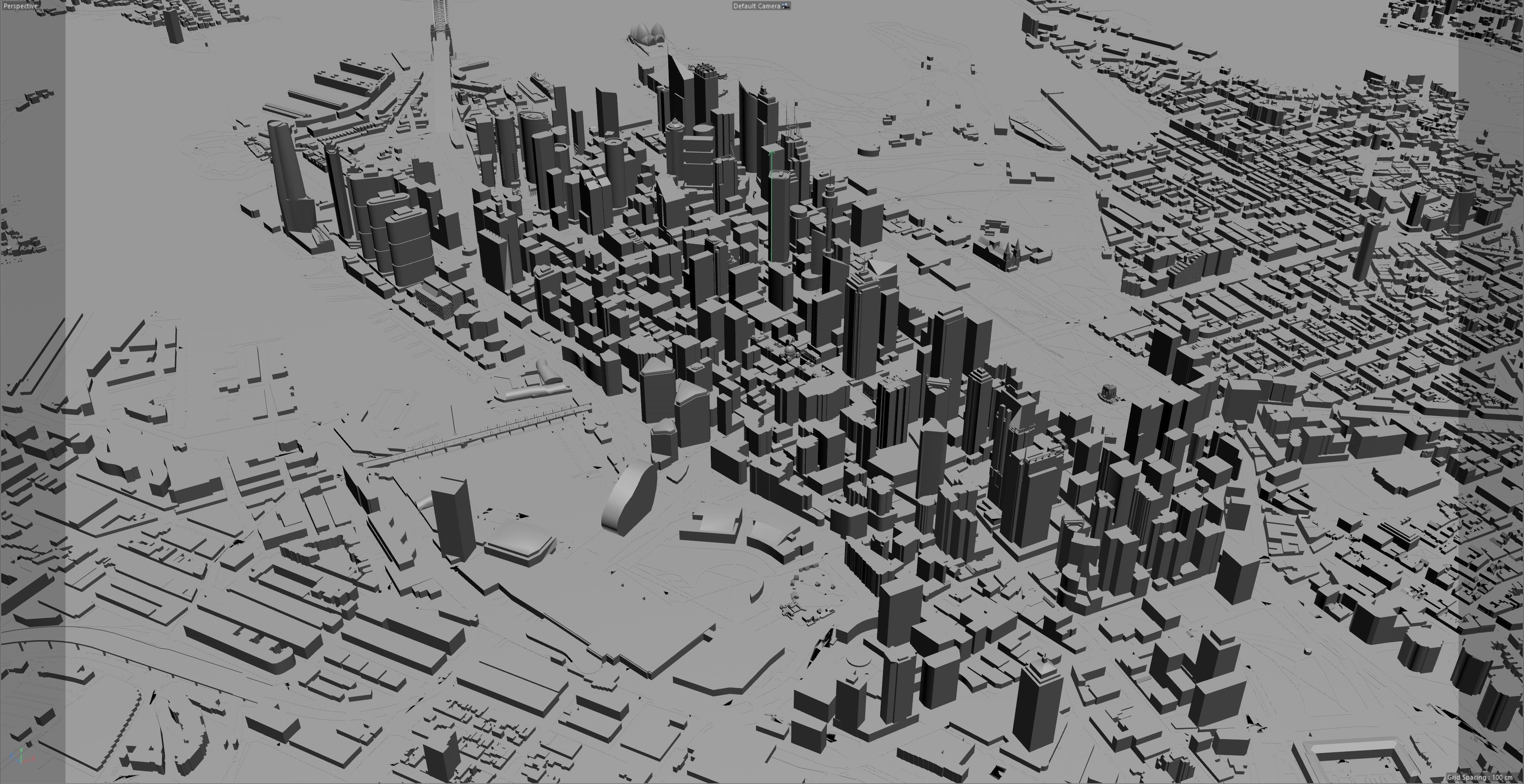 Sydney Downtown Australia Low-poly 3D model_11