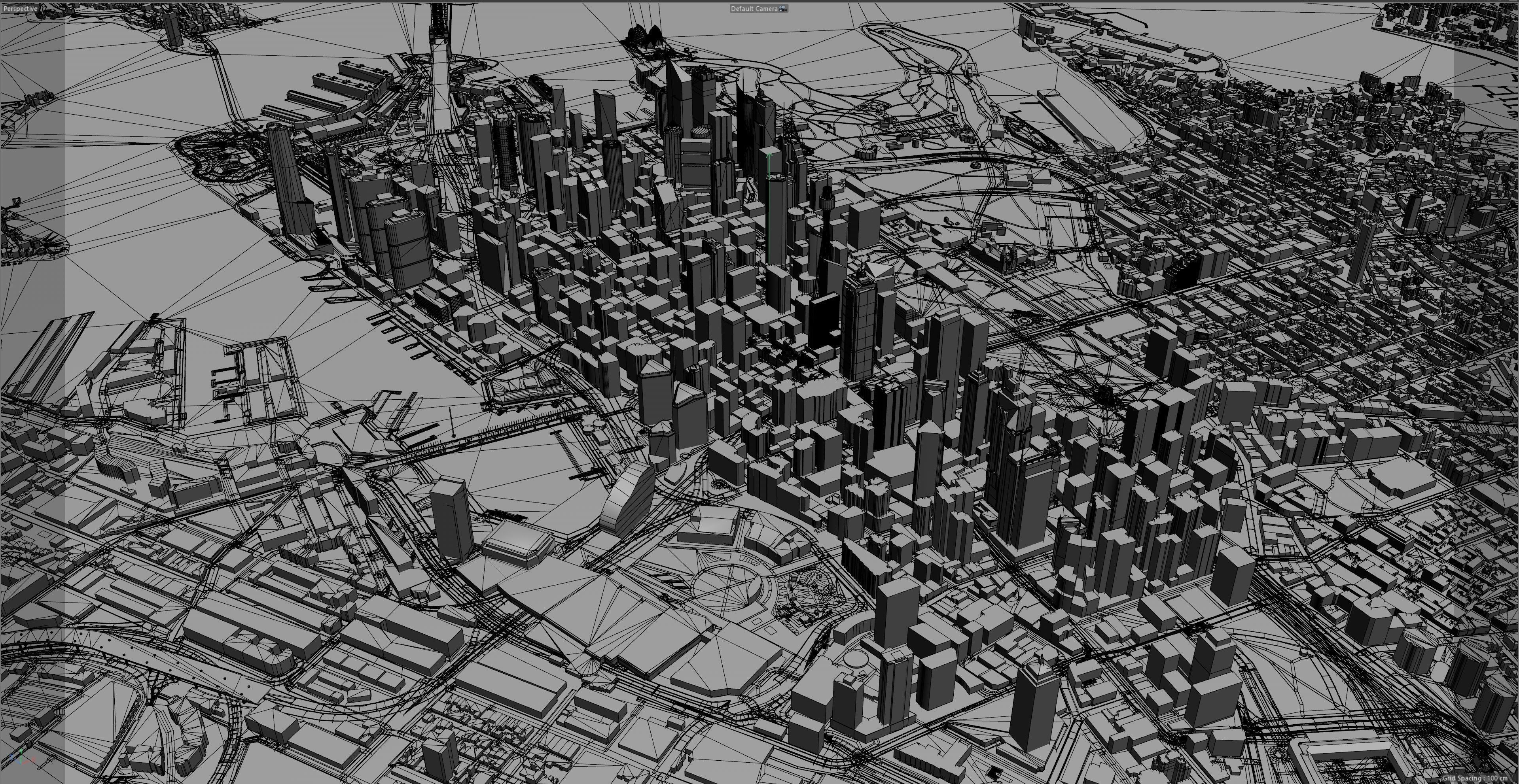 Sydney Downtown Australia Low-poly 3D model_10