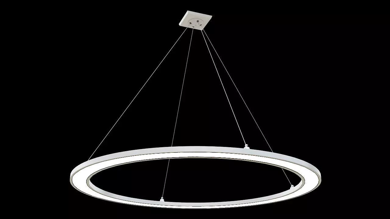 Ring led light ceiling mount 3D model_0