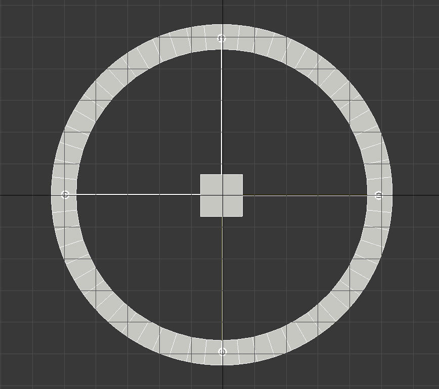 Ring led light ceiling mount 3D model_12