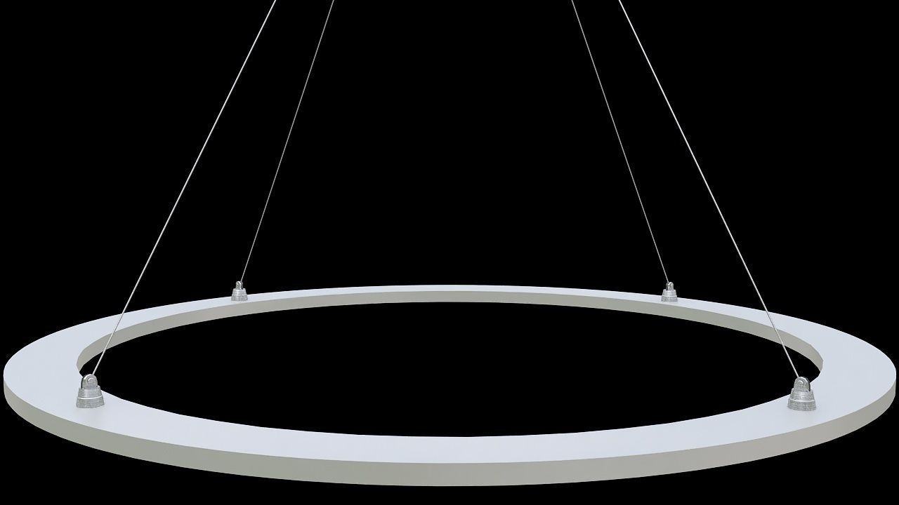 Ring led light ceiling mount 3D model_3