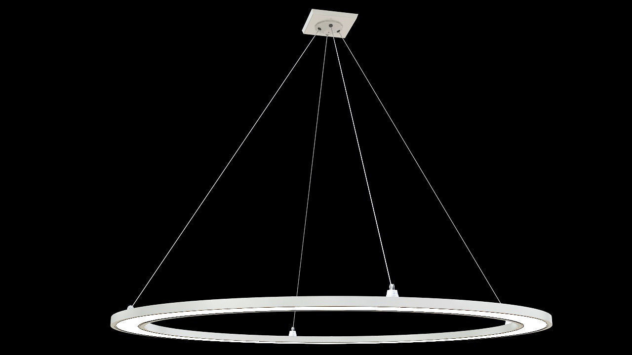 Ring led light ceiling mount 3D model_2