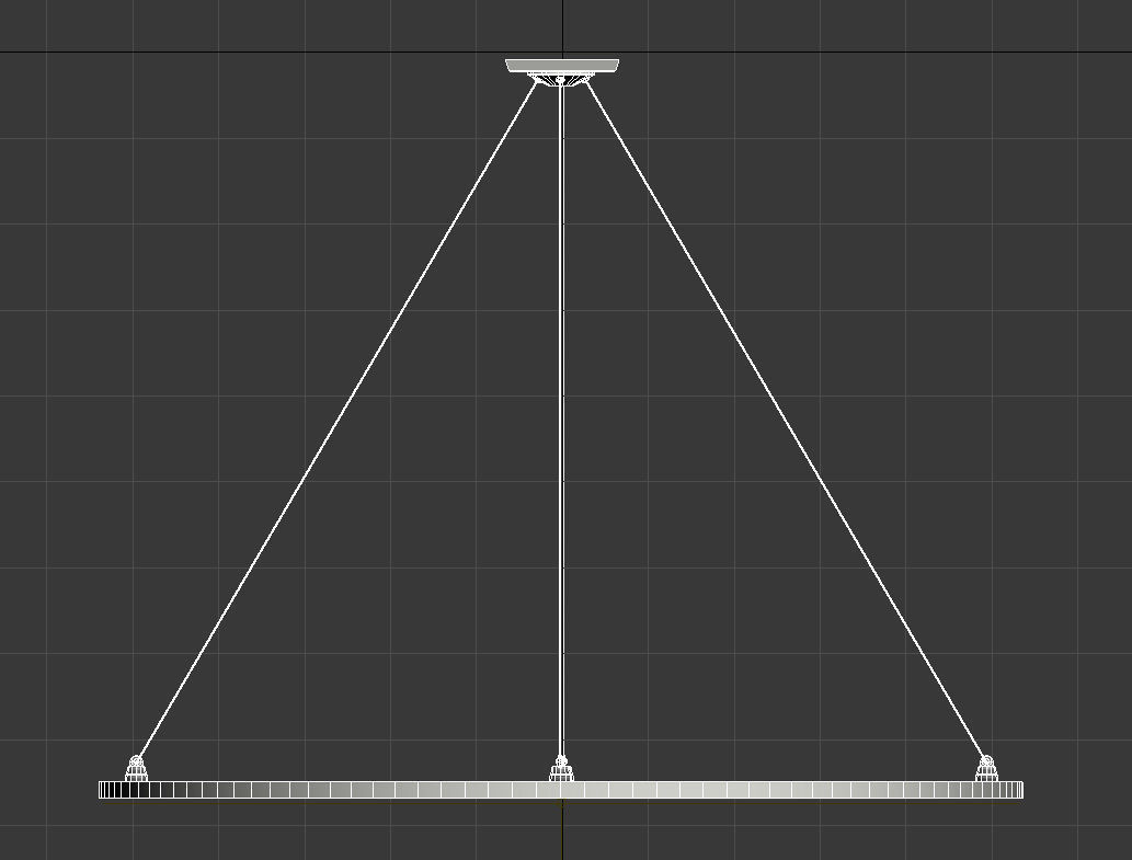 Ring led light ceiling mount 3D model_13