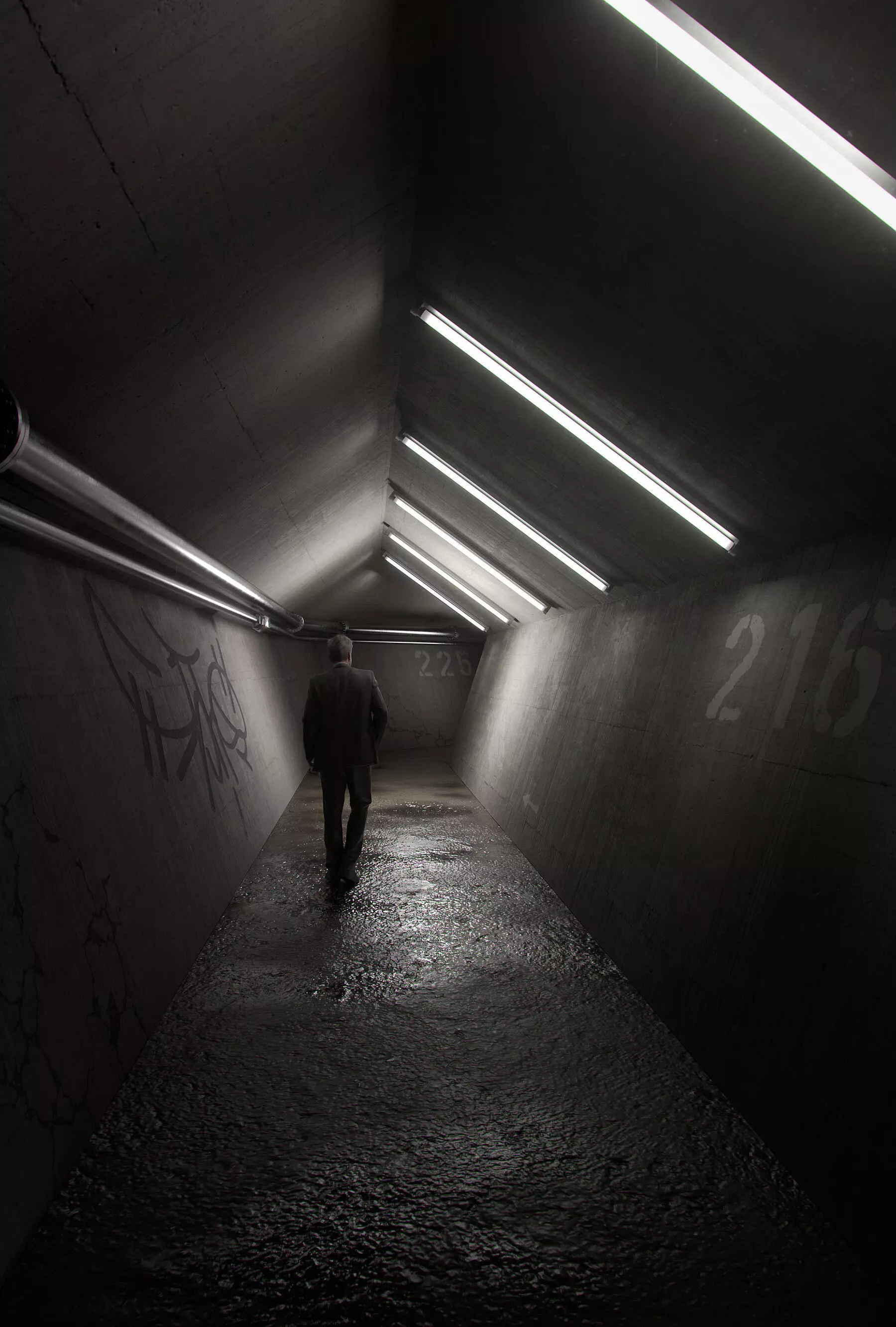 Underground Tunnel Blender Files 3D model_0