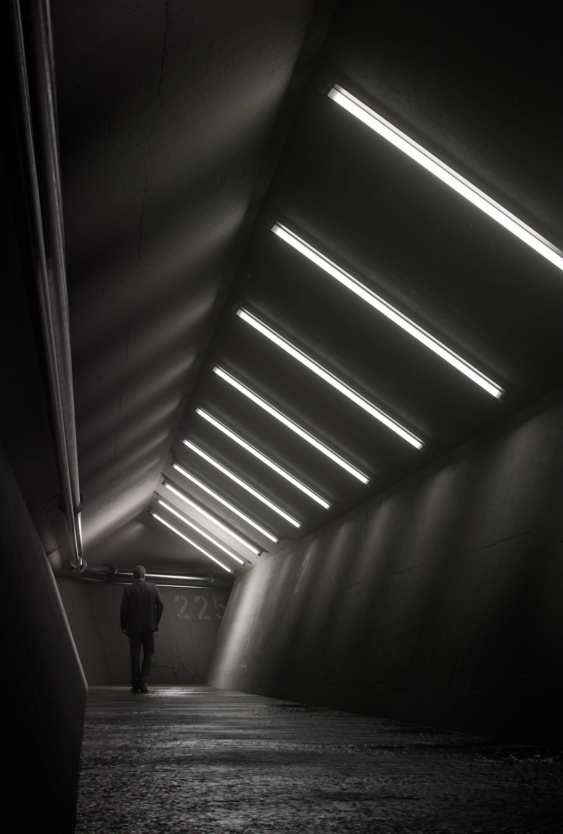 Underground Tunnel Blender Files 3D model_1