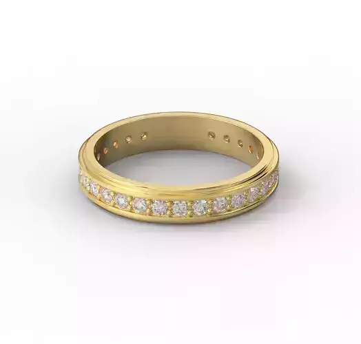 221115 R Classic eternity ring 29 gems 2mm diameter 3D print model