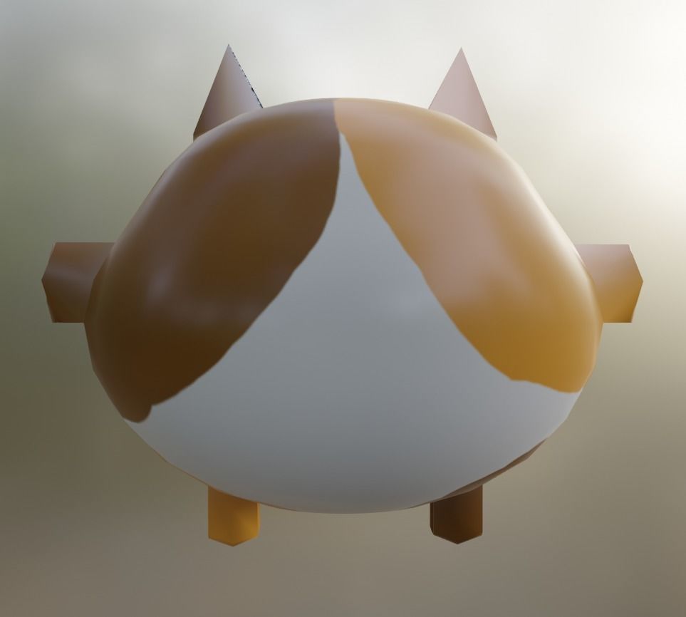 ReyCat VrChat 3D Avatar Low-poly 3D model_3