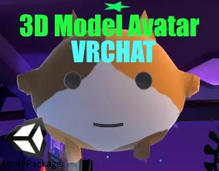 ReyCat VrChat 3D Avatar Low-poly 3D model_0