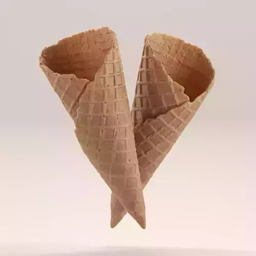 Ice Cream Cone 001 3D model