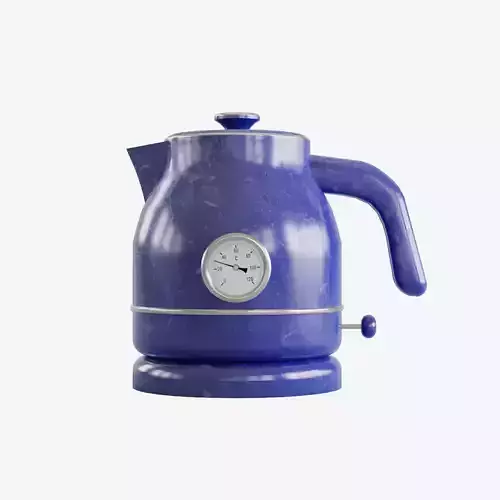 Scuffed Plastic Kettle Low-poly 3D model