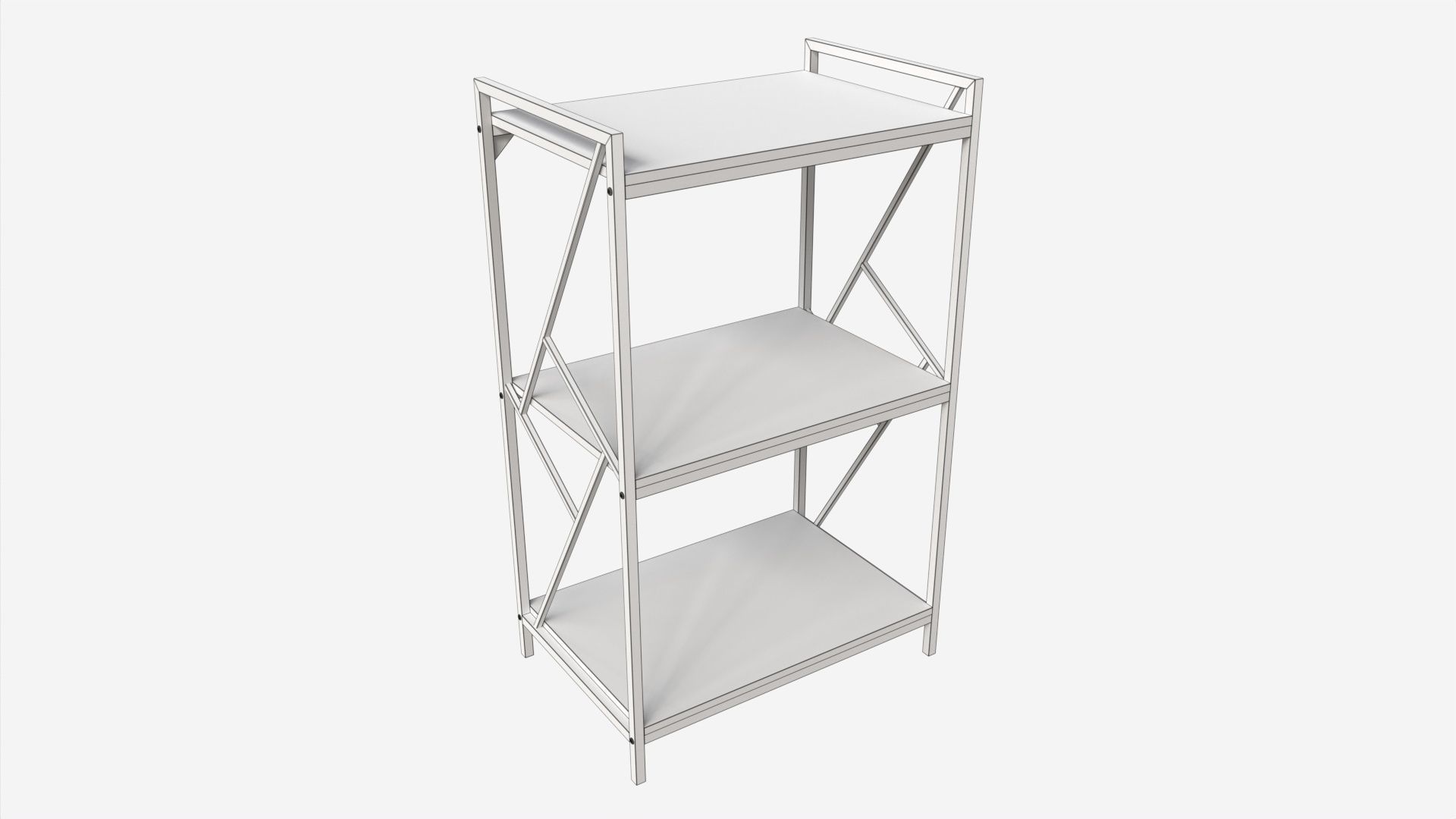 Shelf Study 01 3D model_6