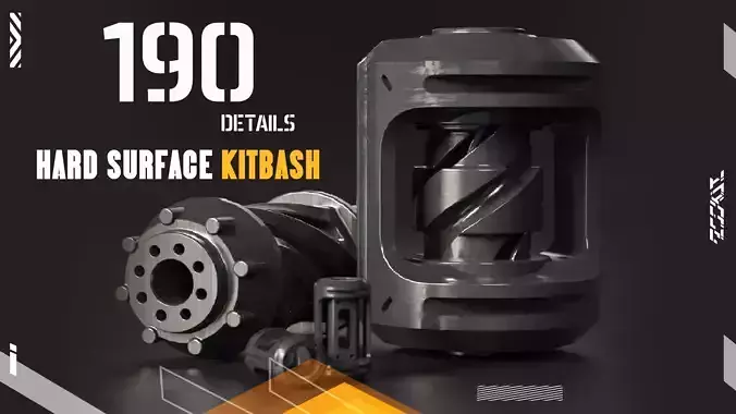 Hard Surface KITBASH190 DETAILS