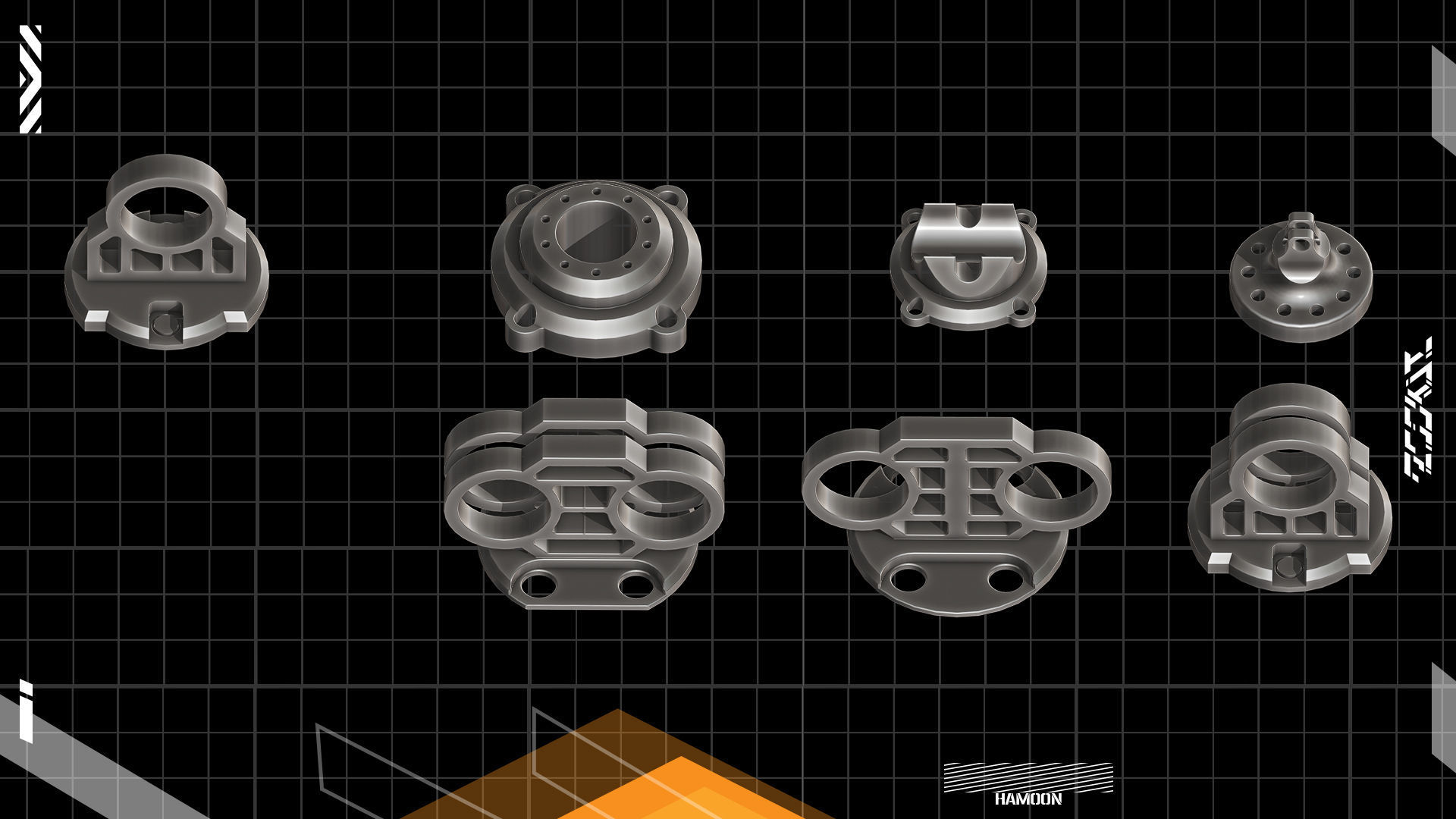 Hard Surface KITBASH190 DETAILS 3D model_11