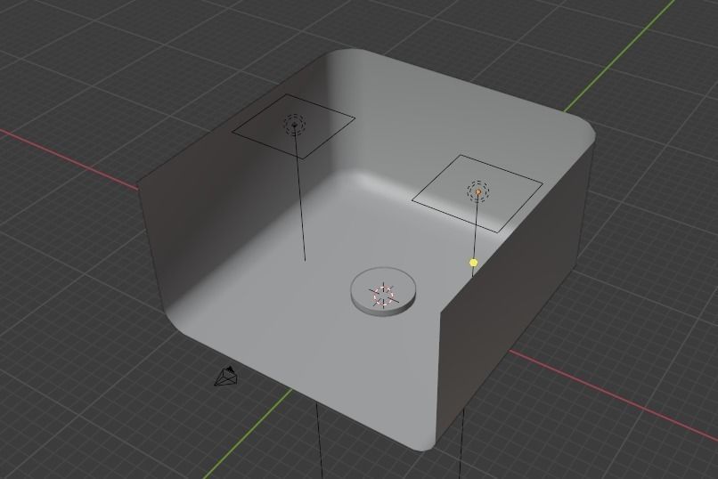 Circular Stage background for Blender Low-poly 3D model_5