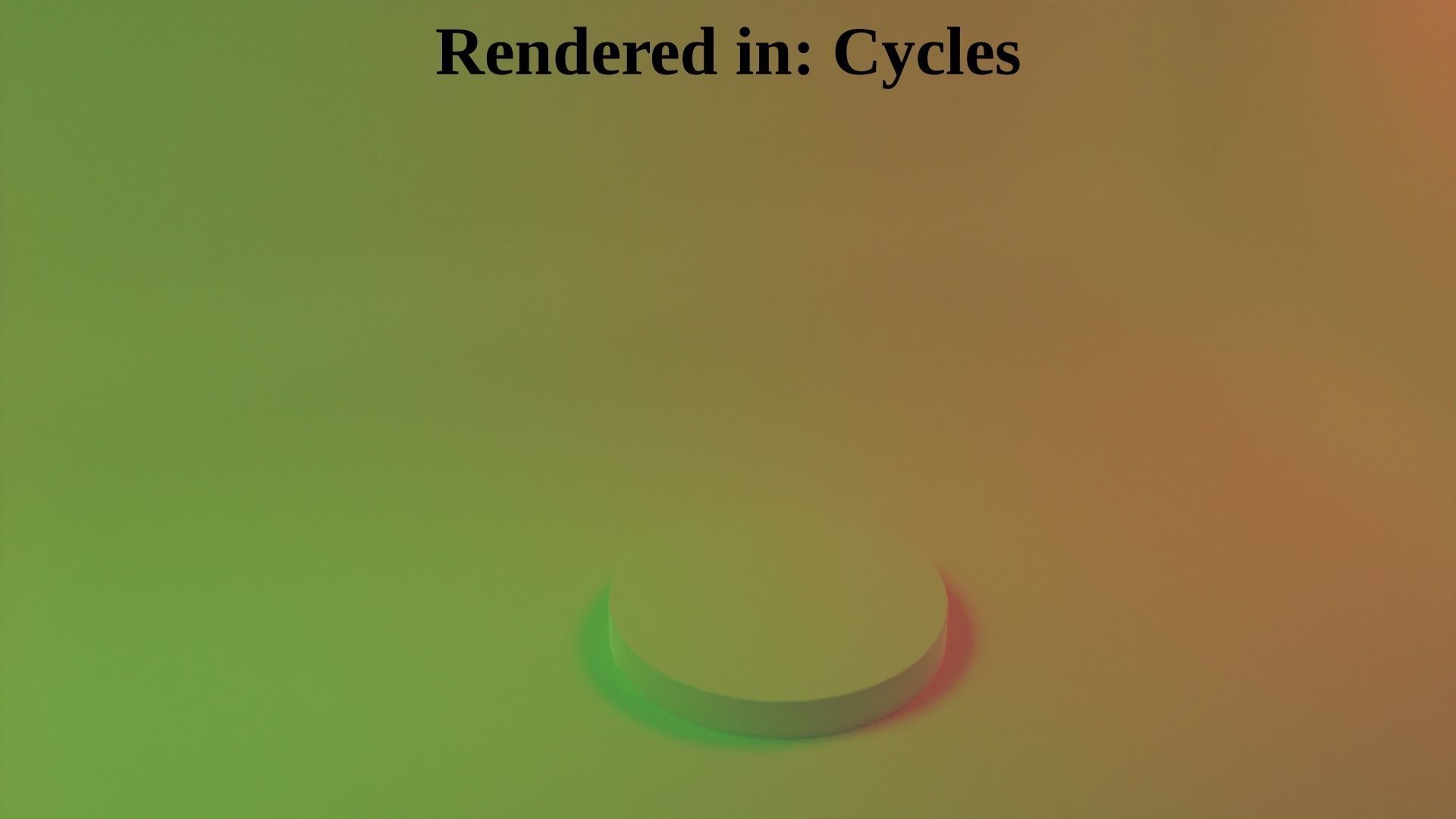 Circular Stage background for Blender Low-poly 3D model_2