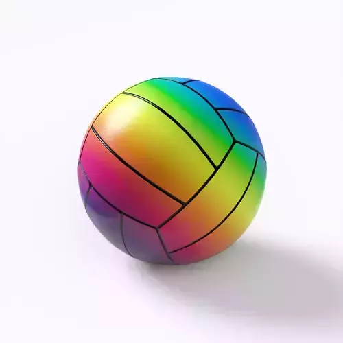 Inflatable Volleyball Swimming Pool Waterpark Beach Toy 3D model