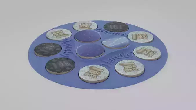 Hanabi token stand 3D print 3D print model