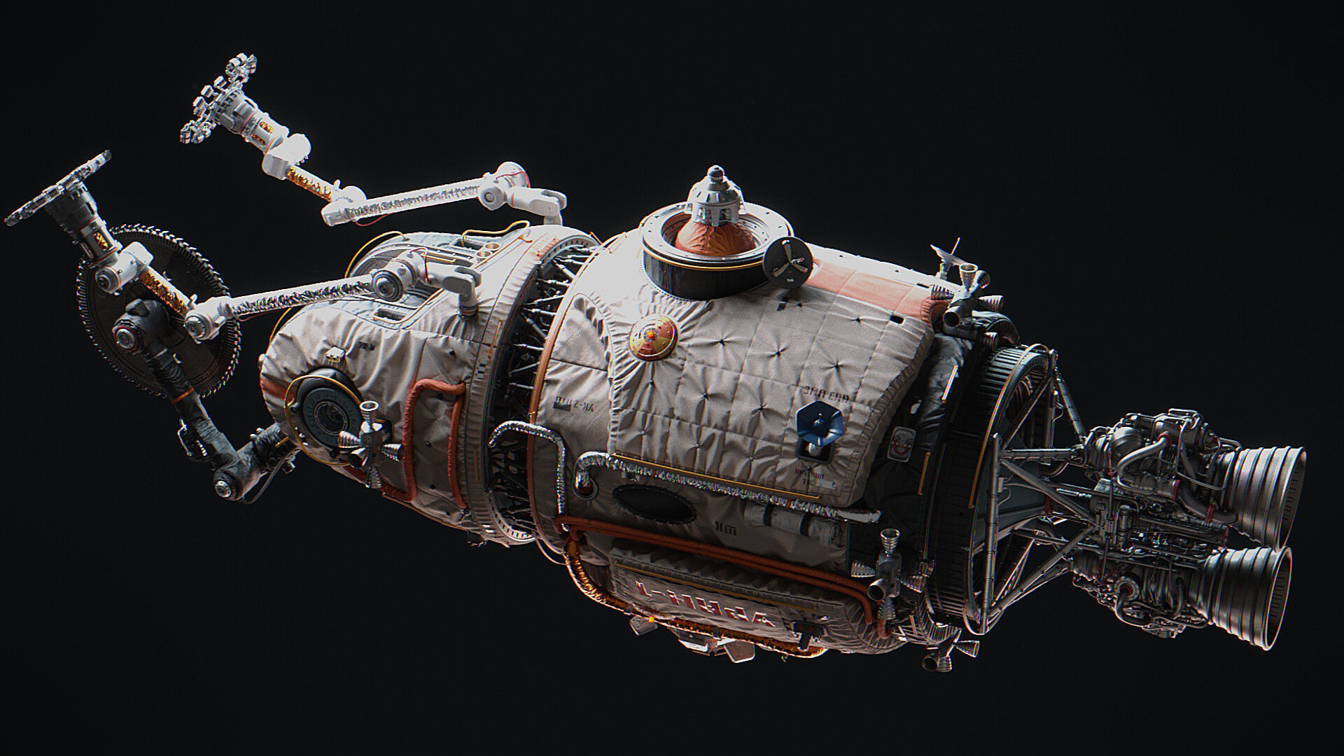 URAN Spacecraft Scene files 3D model_5