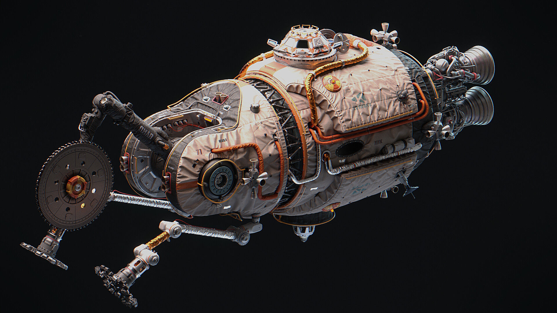 URAN Spacecraft Scene files 3D model_8