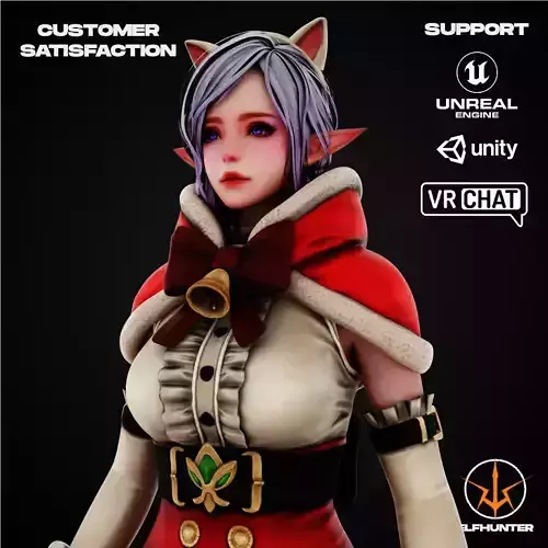 EXCLUSIVE ELF HUNTER EDITION RIGGED CHARACTER ELF CHRISTMAS