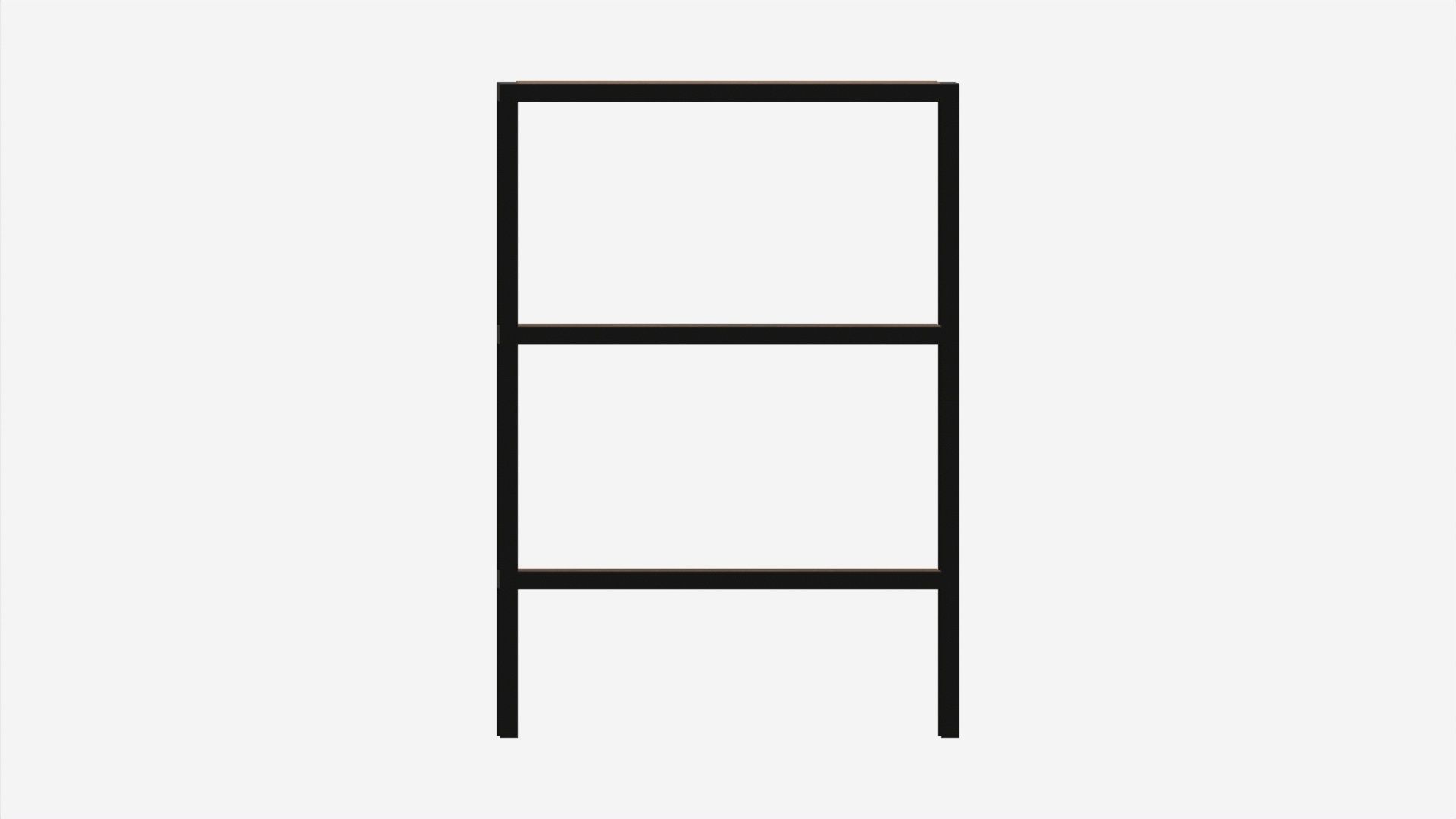 Shoe rack Seaford 02 3D model_4