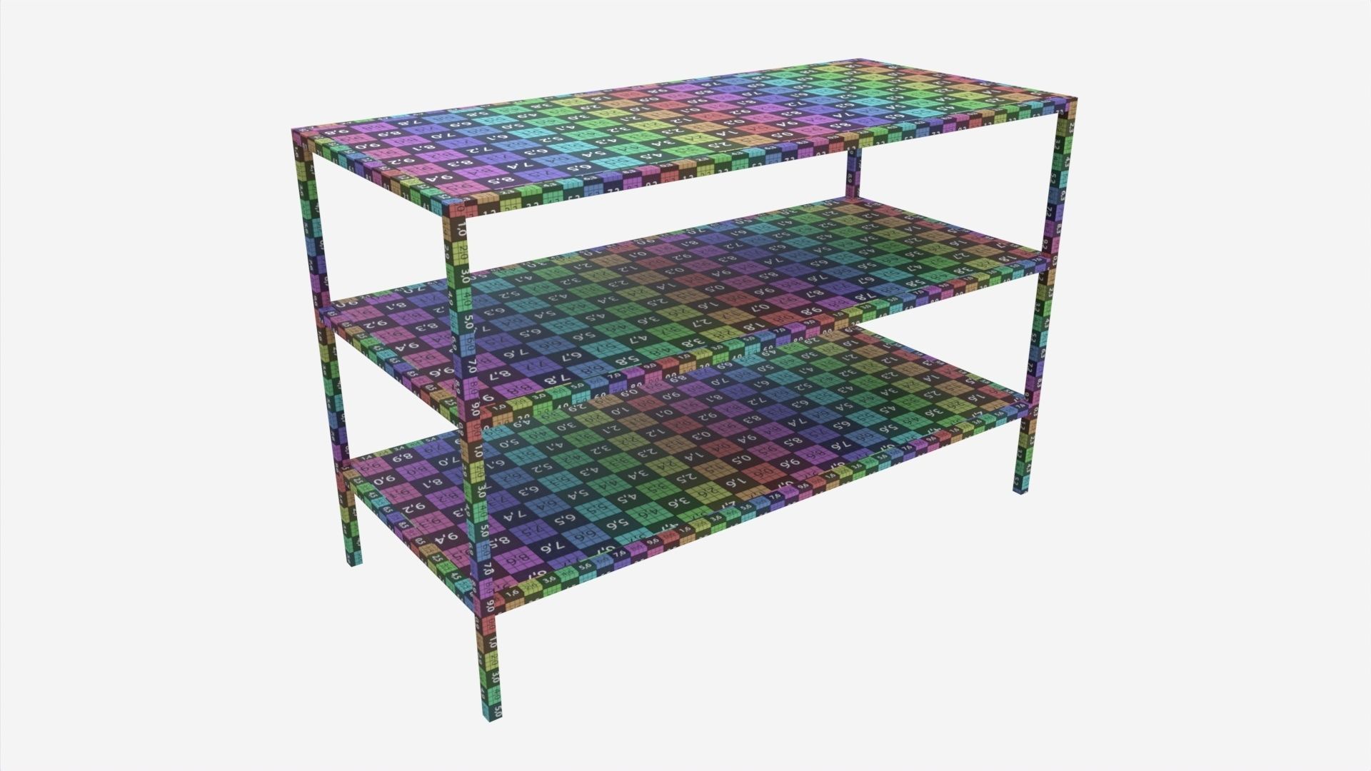 Shoe rack Seaford 02 3D model_6