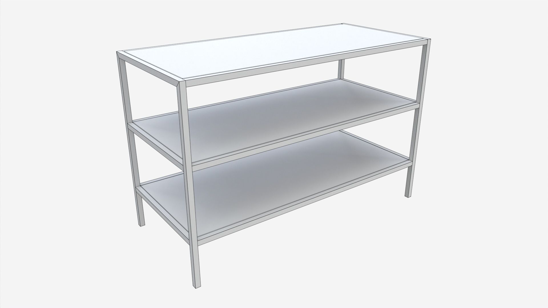 Shoe rack Seaford 02 3D model_5