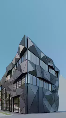 enscape render scene with sketchup model Low-poly 3D model