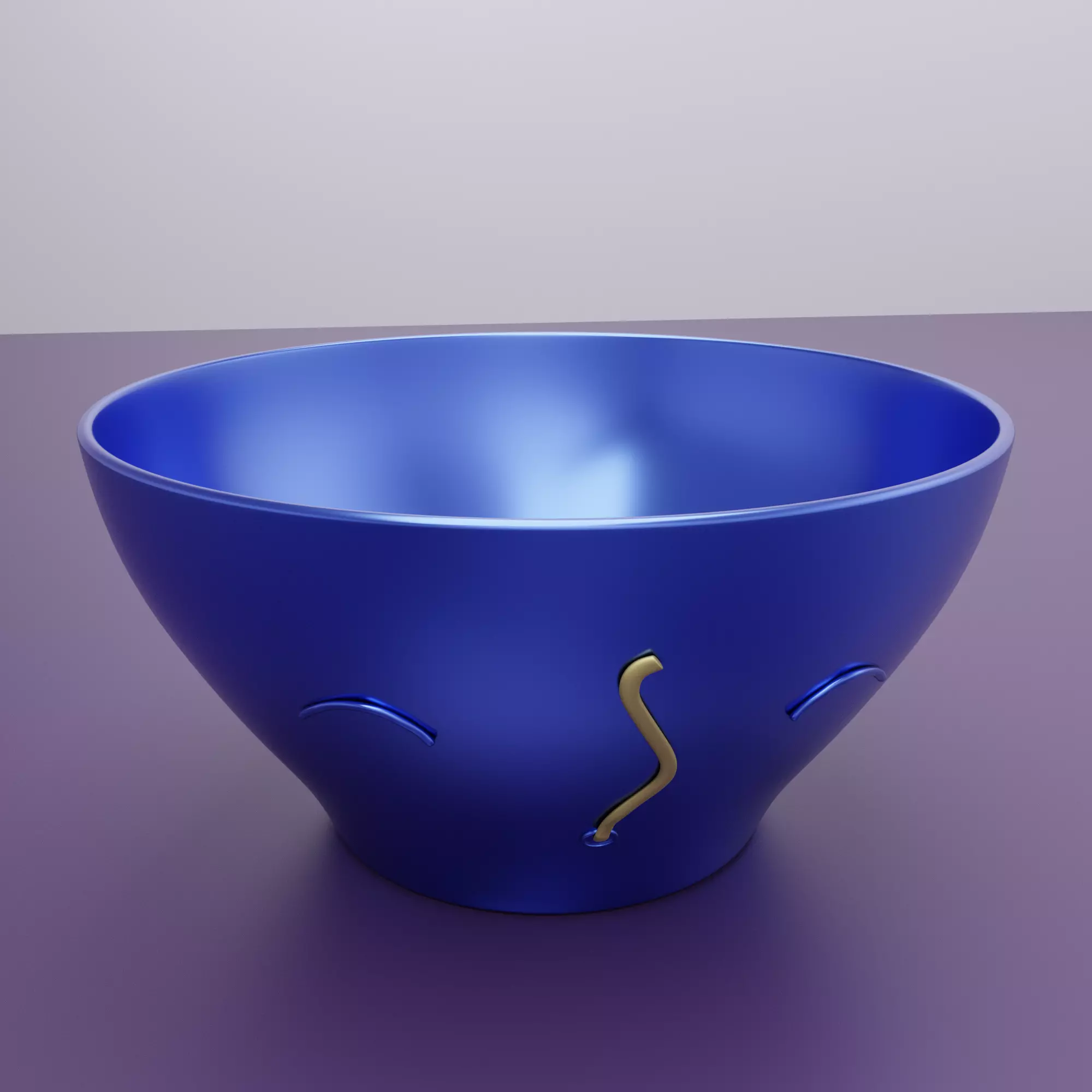 Funny noodle bowl 3D print model