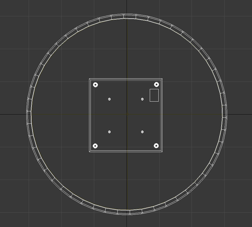 Round led hanging panel 3D model_11