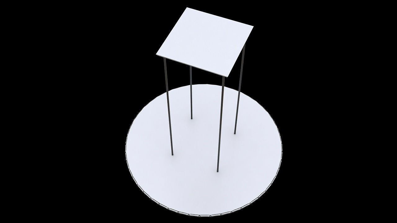 Round led hanging panel 3D model_8