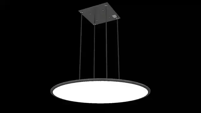 Round led hanging panel 3D model