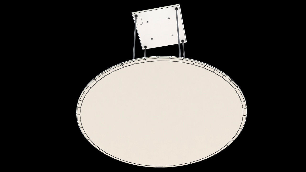 Round led hanging panel 3D model_6