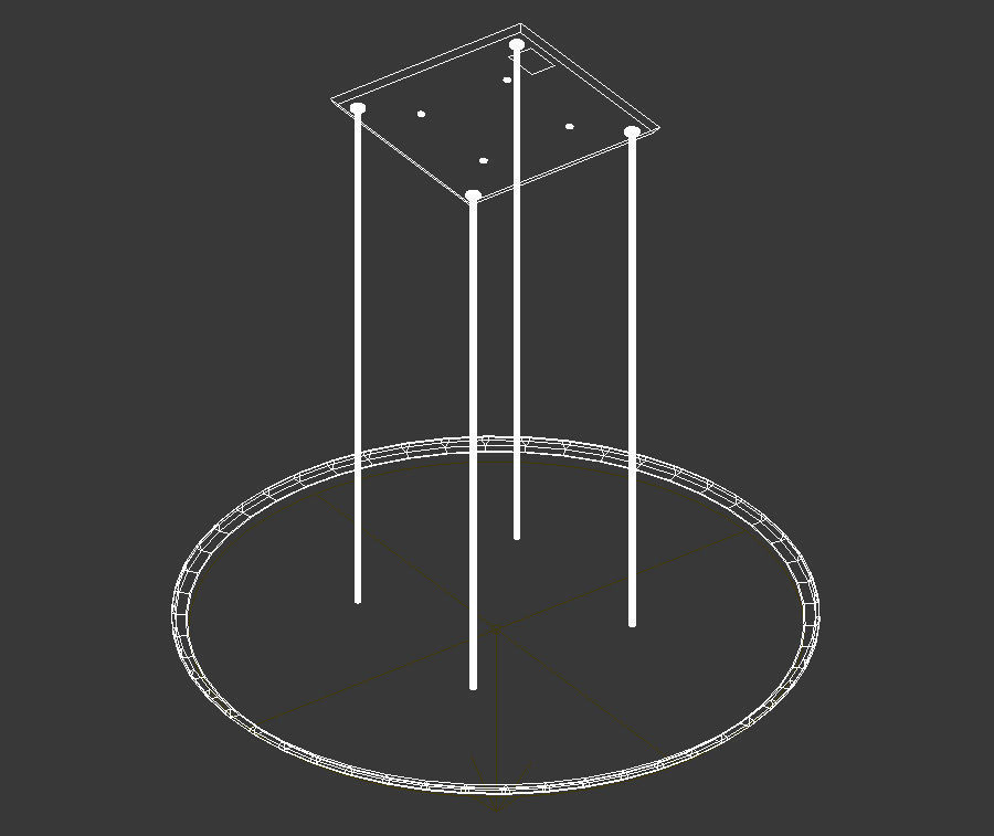 Round led hanging panel 3D model_10