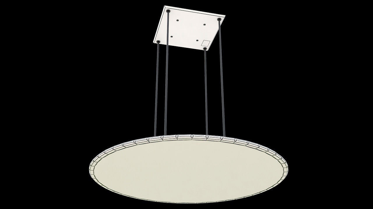 Round led hanging panel 3D model_7