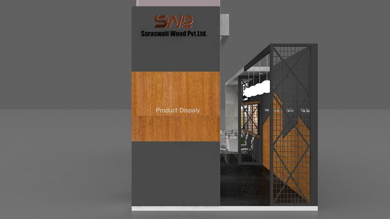 12M x 3M Exhibition Stall Design  3D model_3