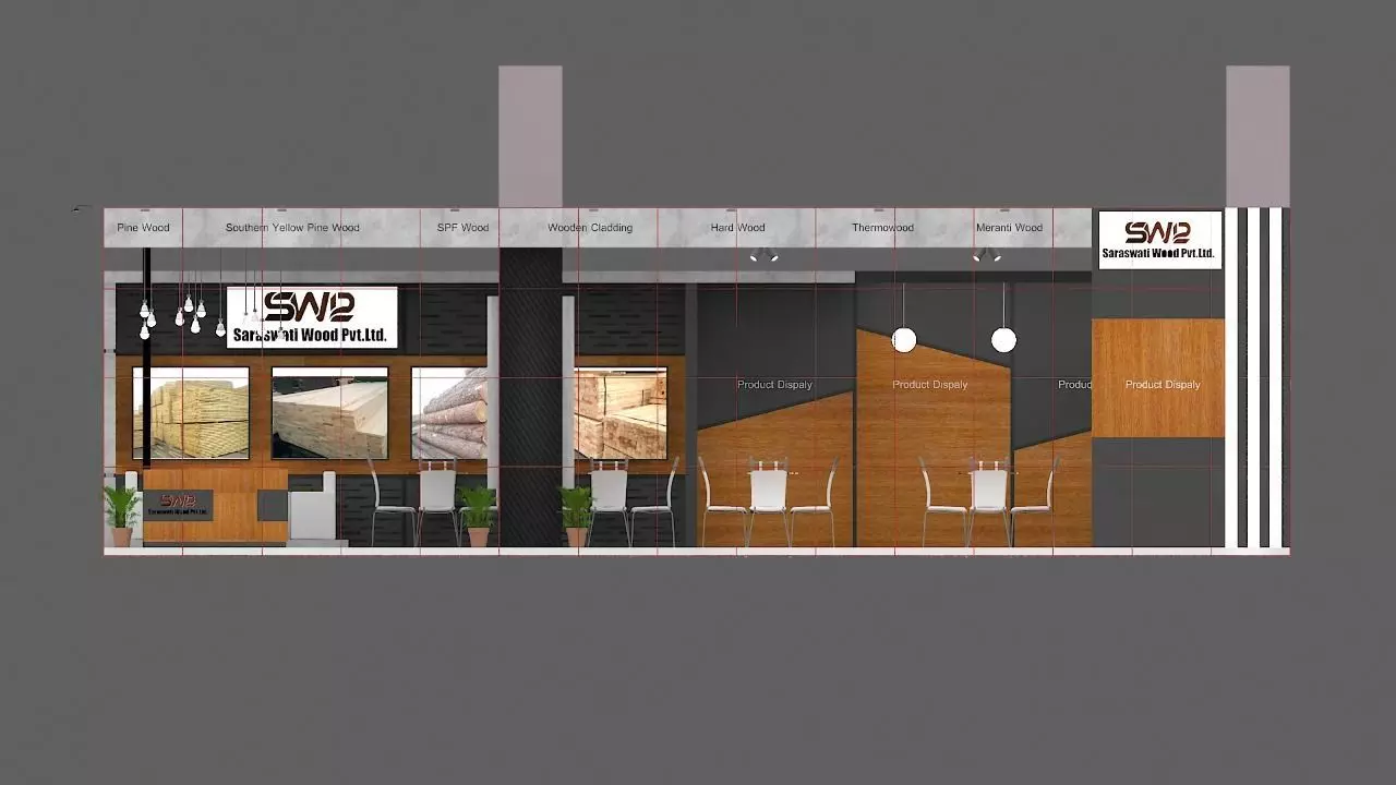 12M x 3M Exhibition Stall Design  3D model_0