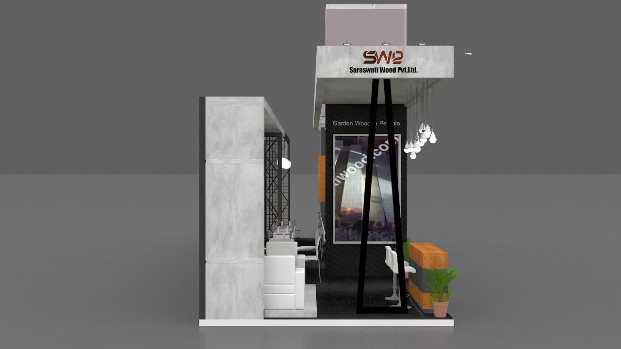 12M x 3M Exhibition Stall Design  3D model_2