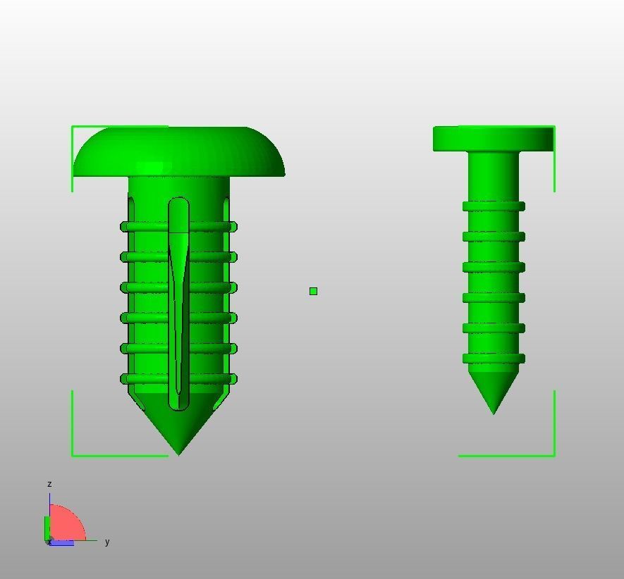 Push Retainer Blind Rivet 3D model 3D printable | CGTrader