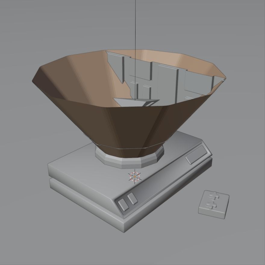 Game console low poly Free 3D model_1