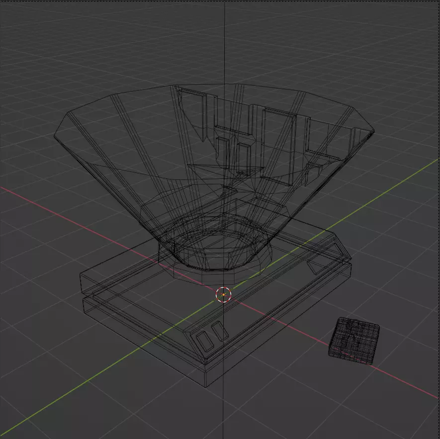 Game console low poly Free 3D model_0