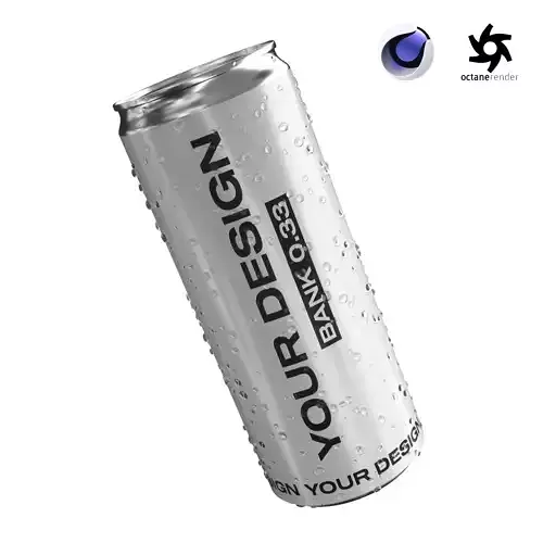 Closed drink 3D model