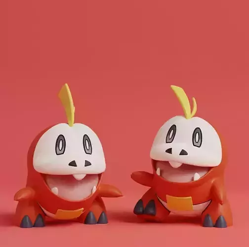 Pokemon - Fuecoco  with 2 poses