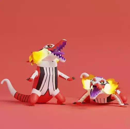 Pokemon - Skeledirge 3D print model