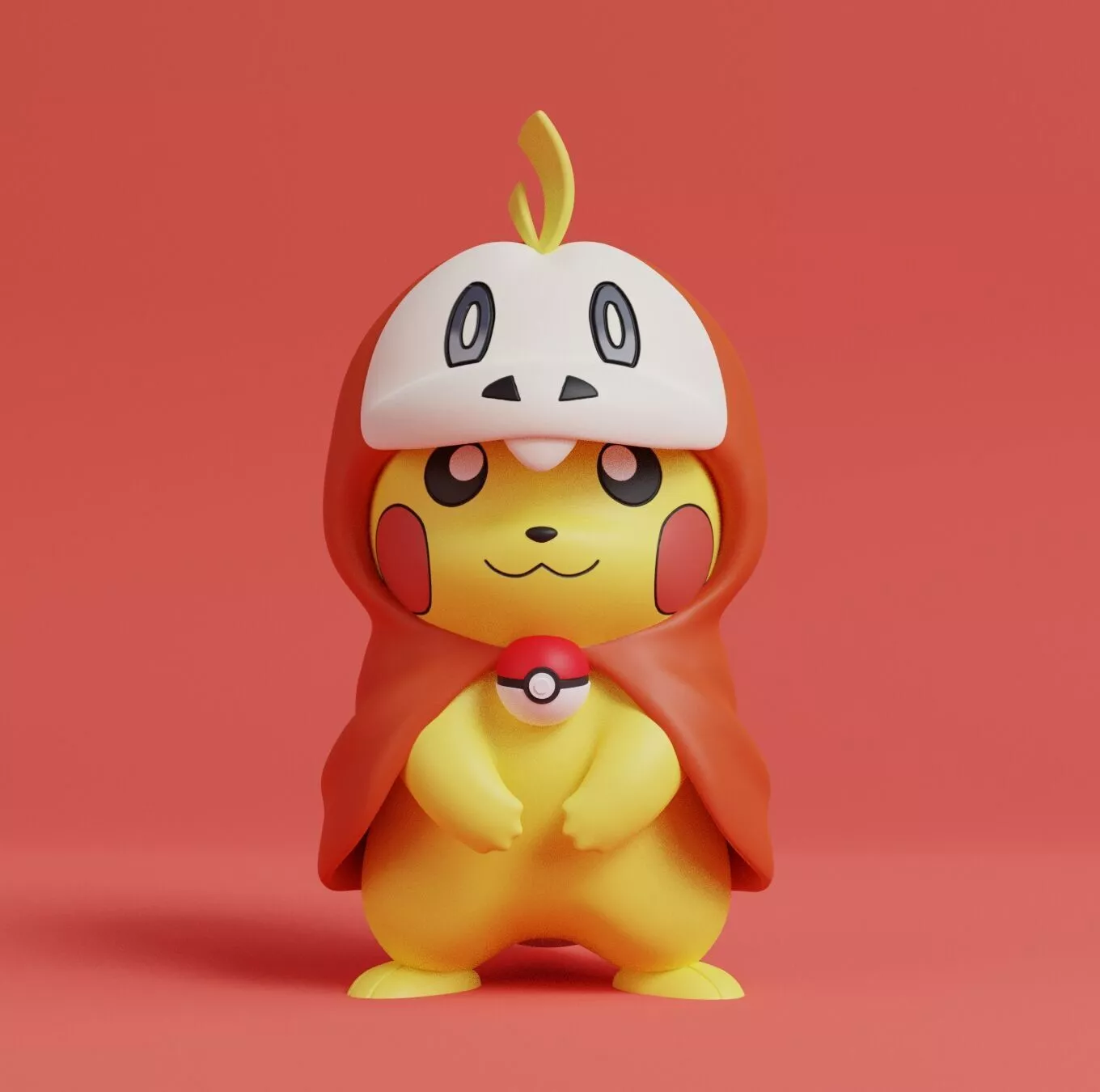 Pokemon - Pikachu Cosplay Fuecoco Free 3D print model