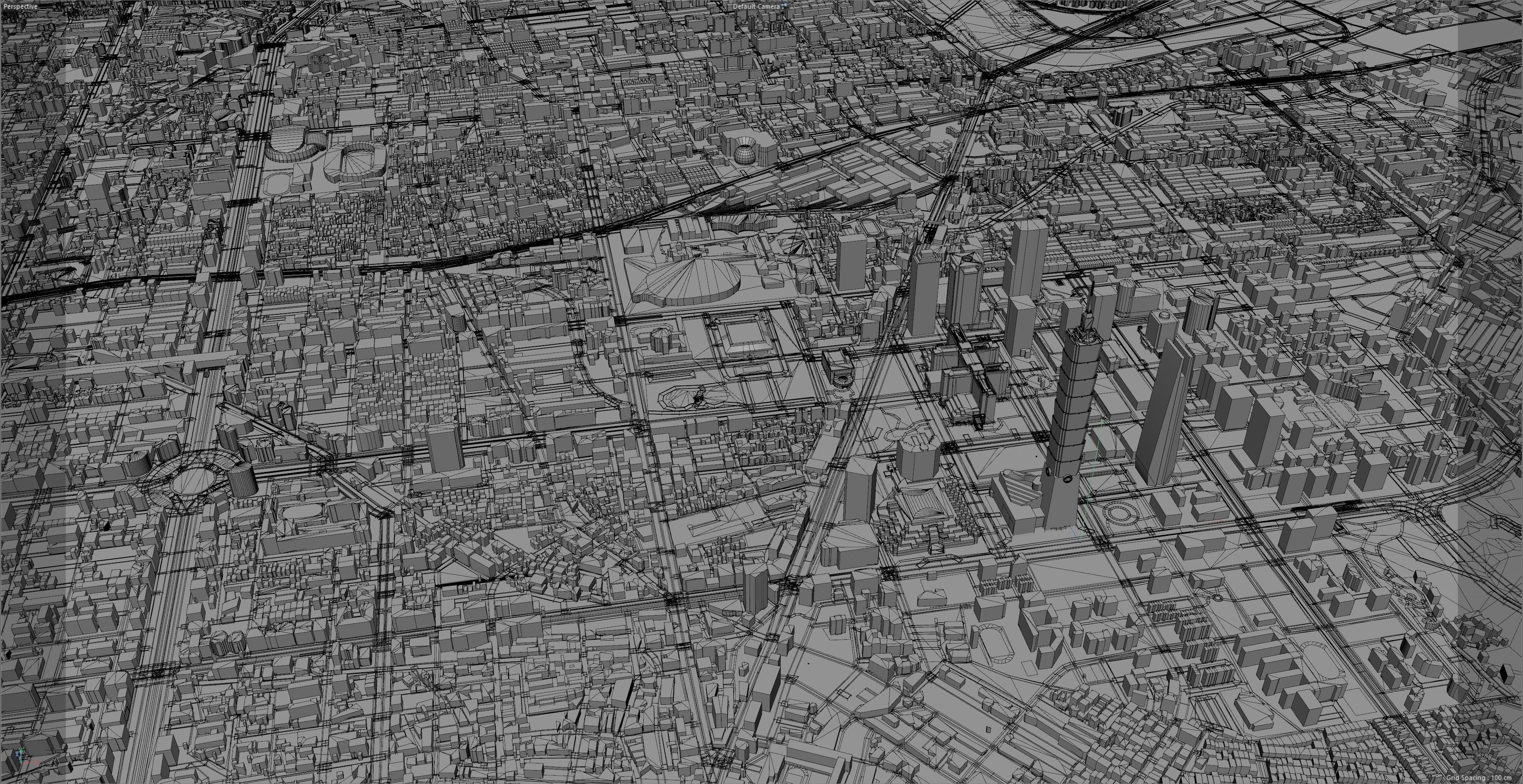 Taipei Downtown Taiwan Low-poly 3D model_10