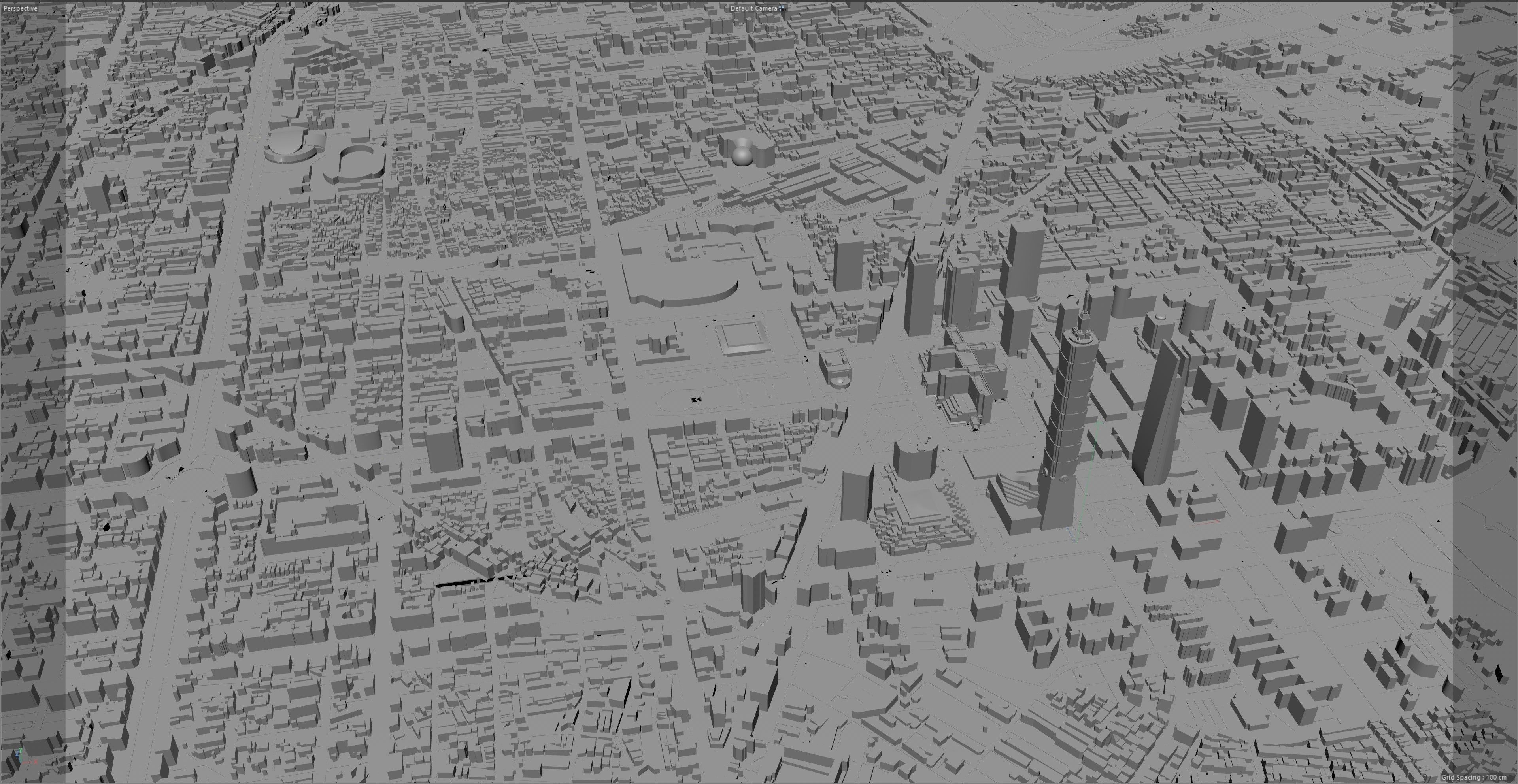 Taipei Downtown Taiwan Low-poly 3D model_11